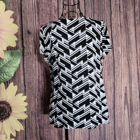 Worthington Short Sleeve Blouse - Picture 2 of 5